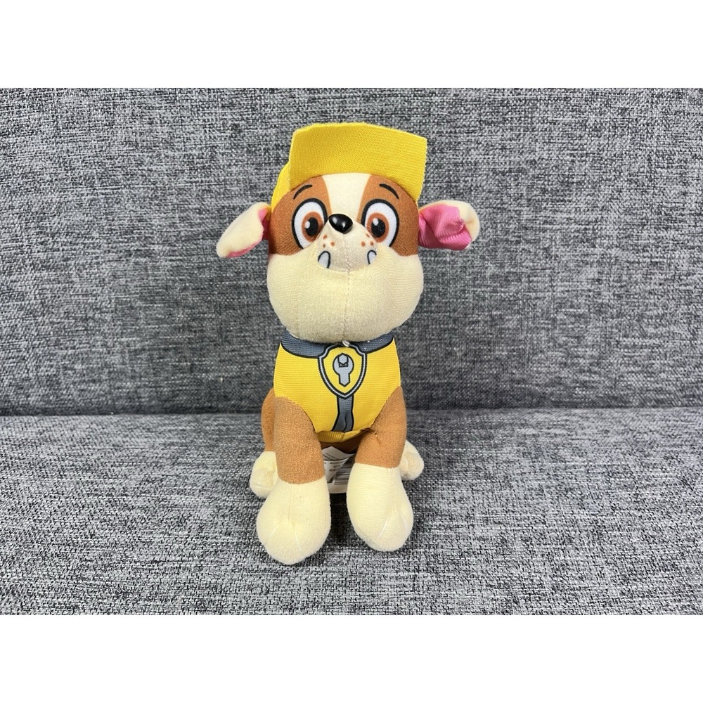 RUBBLE PAW PATROL 8" Plush Stuffed Animal 2021 Spin Master Nickelodeon
